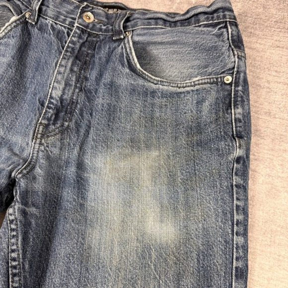Vtg Roca Wear Jeans Men 36x30 Blue Denim Straight‎ Leg Y2K Embroidered Pocket - Picture 7 of 13